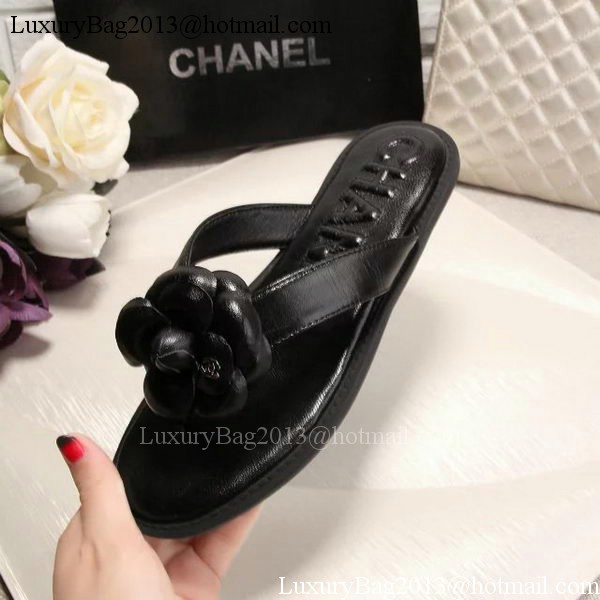 Chanel Thong Sandal CH1780 Black