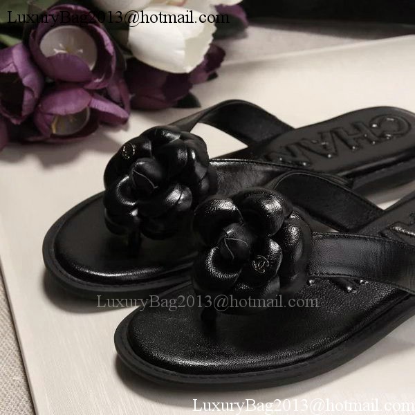 Chanel Thong Sandal CH1780 Black