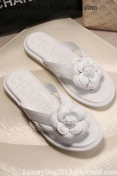 Chanel Thong Sandal CH1780 White
