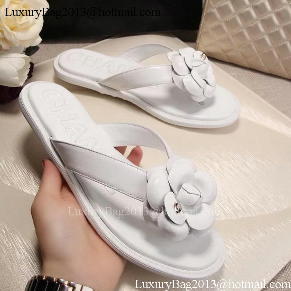 Chanel Thong Sandal CH1780 White