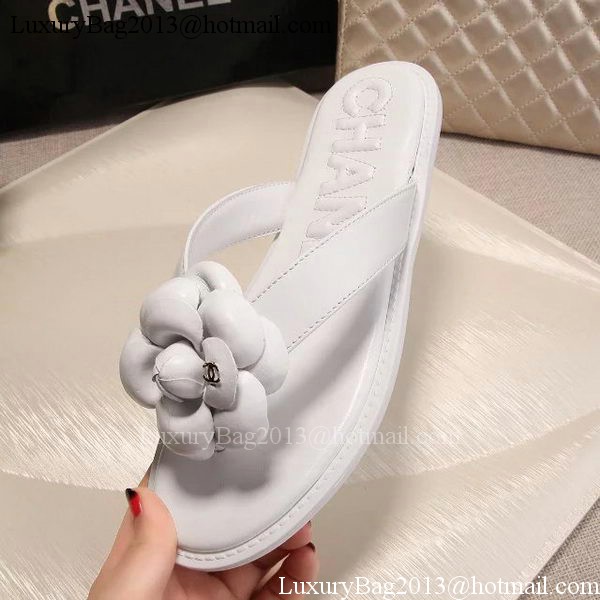 Chanel Thong Sandal CH1780 White