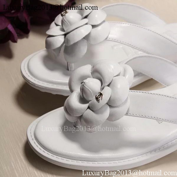 Chanel Thong Sandal CH1780 White