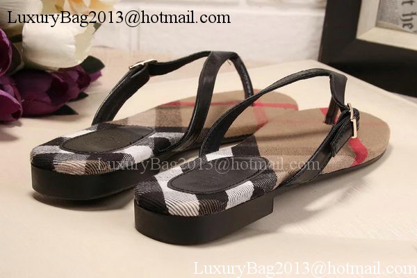 Burberry Thong Sandal BUR149 Black