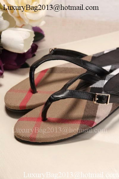 Burberry Thong Sandal BUR149 Black