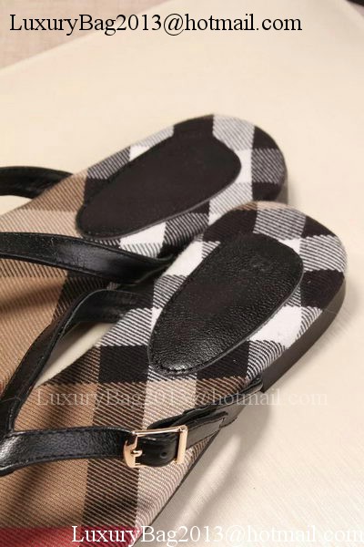 Burberry Thong Sandal BUR149 Black