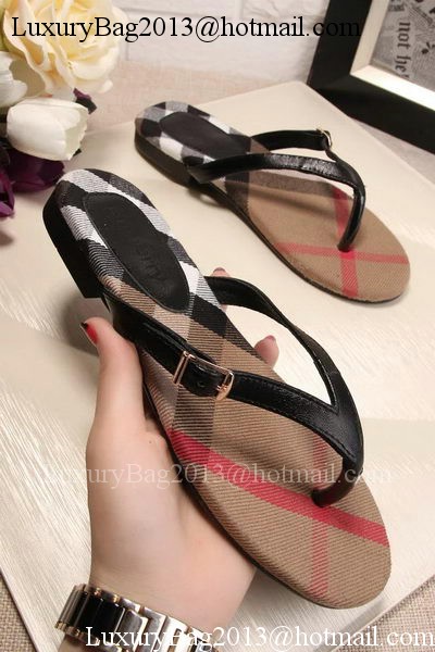 Burberry Thong Sandal BUR149 Black