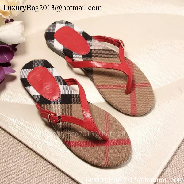 Burberry Thong Sandal BUR149 Red