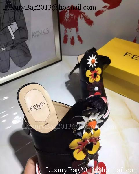 Fendi 100mm Pump Leather FD134 Black