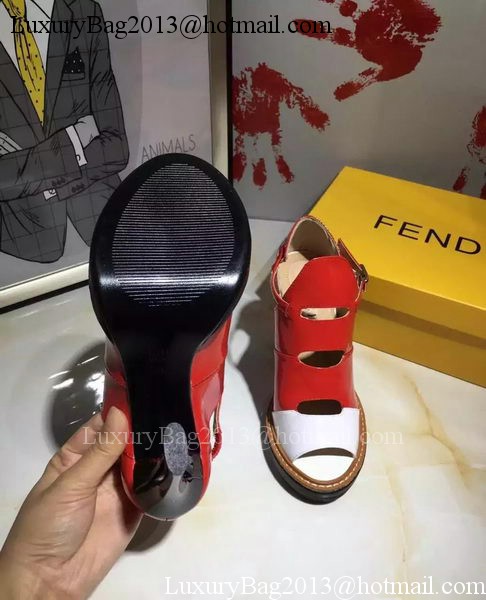 Fendi 100mm Pump Leather FD136 Red