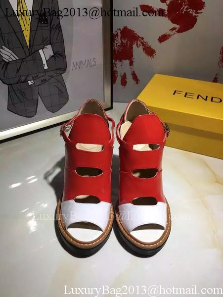 Fendi 100mm Pump Leather FD136 Red