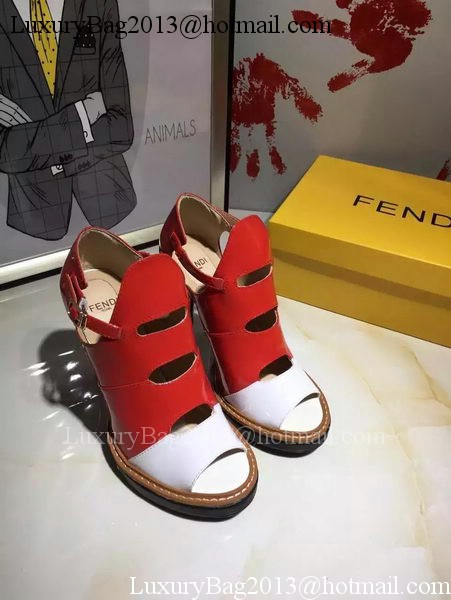 Fendi 100mm Pump Leather FD136 Red