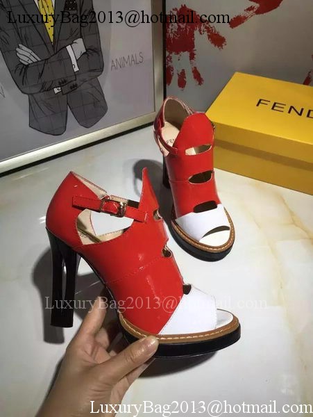 Fendi 100mm Pump Leather FD136 Red