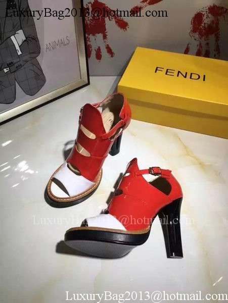 Fendi 100mm Pump Leather FD136 Red