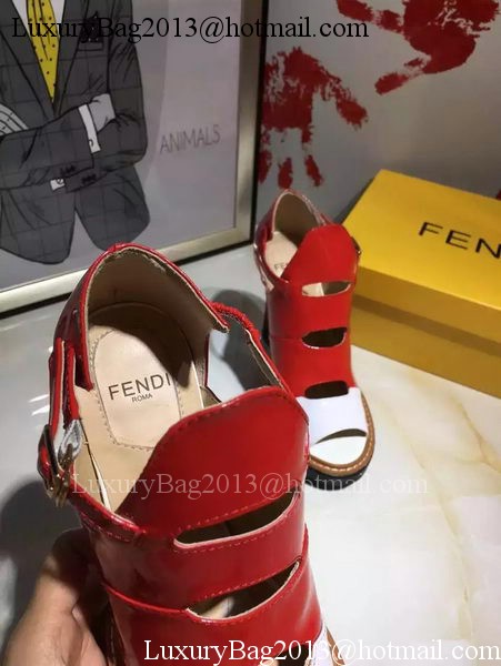 Fendi 100mm Pump Leather FD136 Red