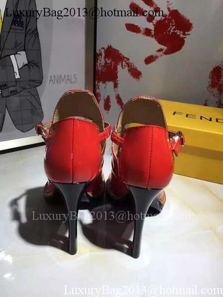 Fendi 100mm Pump Leather FD136 Red