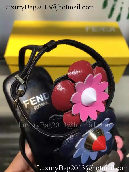 Fendi Leather Sandal FD132 Black