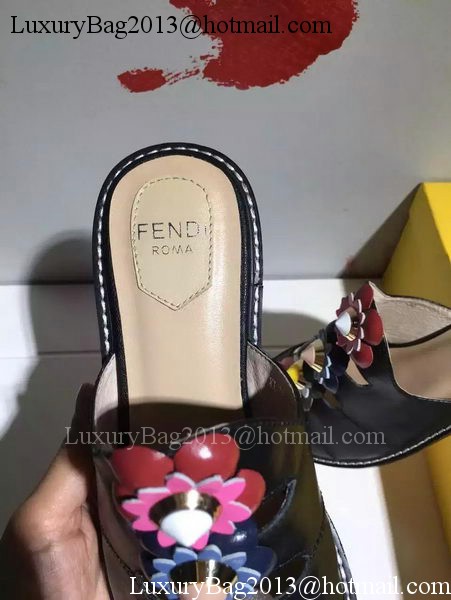 Fendi Slipper Leatehr FD130 Black