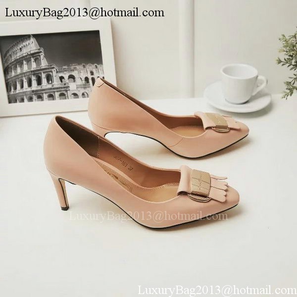 Ferragamo 70mm Pump Leather FL891 Apricot