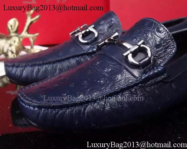 Ferragamo Men Casual Shoes FL896 Blue