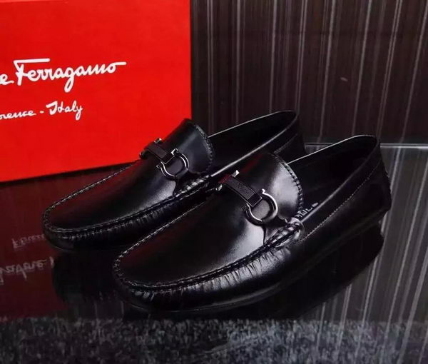 Ferragamo Men Casual Shoes FL898 Black