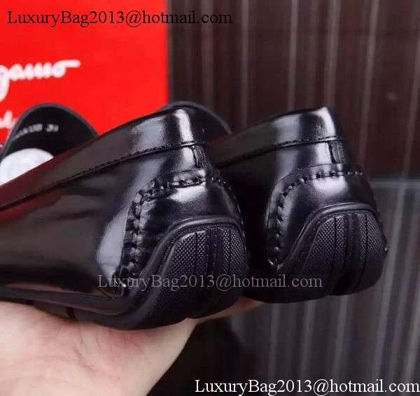 Ferragamo Men Casual Shoes FL898 Black
