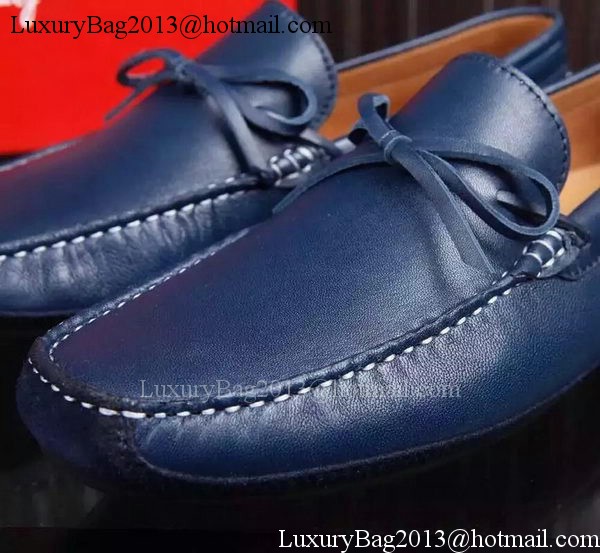 Ferragamo Men Casual Shoes FL898 Blue