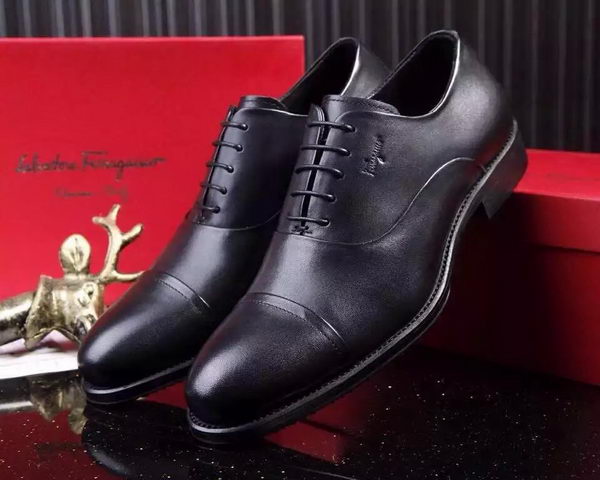 Ferragamo Men Casual Shoes FL900 Black