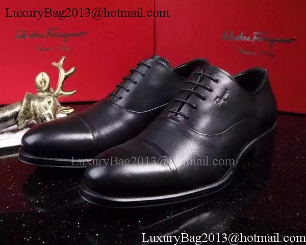 Ferragamo Men Casual Shoes FL900 Black