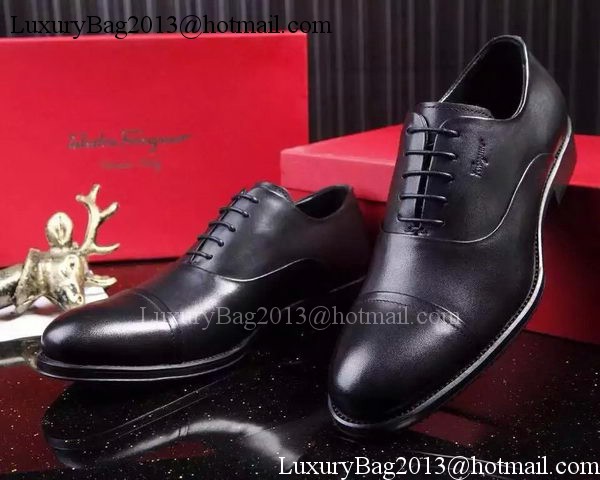 Ferragamo Men Casual Shoes FL900 Black