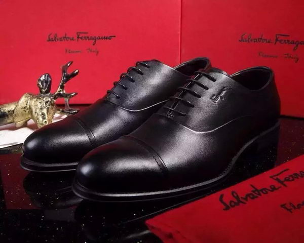 Ferragamo Men Casual Shoes FL901 Black