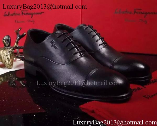 Ferragamo Men Casual Shoes FL901 Black