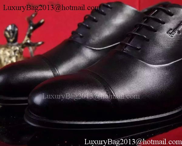 Ferragamo Men Casual Shoes FL901 Black