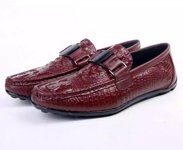 Ferragamo Men Casual Shoes FL902 Burgundy