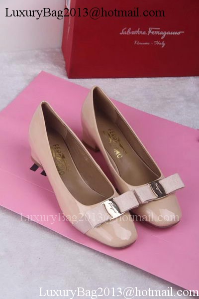Ferragamo Pump Leather FL688 Apricot