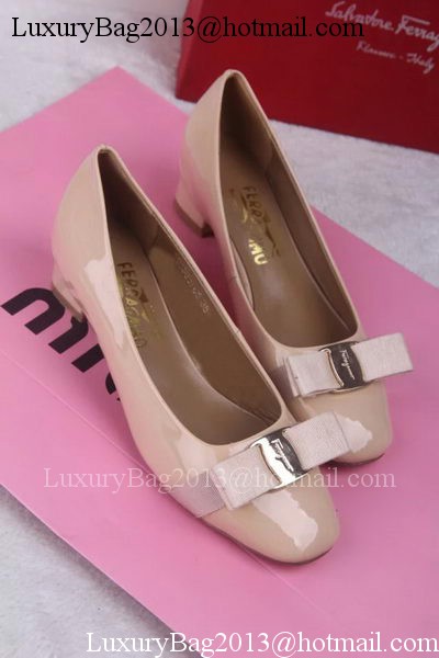 Ferragamo Pump Leather FL688 Apricot