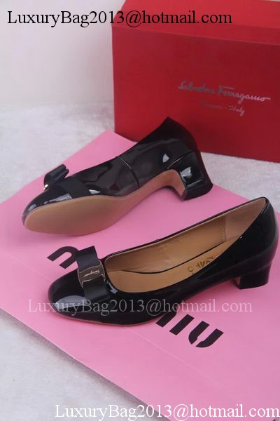 Ferragamo Pump Leather FL688 Black