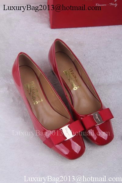 Ferragamo Pump Leather FL688 Red