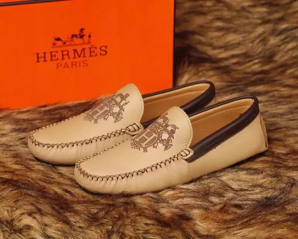 Hermes Casual Shoes HO713 Apricot