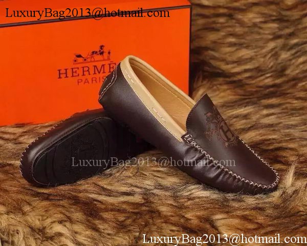 Hermes Casual Shoes HO713 Brown