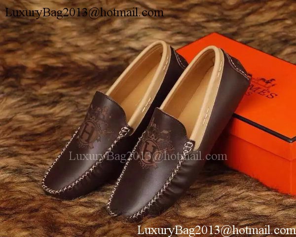 Hermes Casual Shoes HO713 Brown