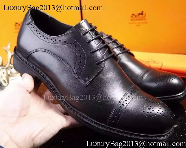 Hermes Men Casual Shoes HO715 Black