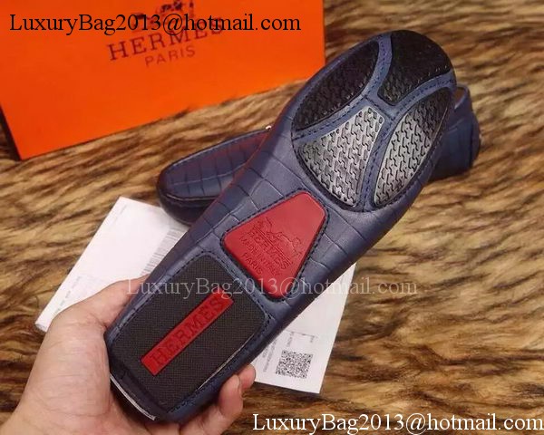 Hermes Men Casual Shoes HO717 Blue