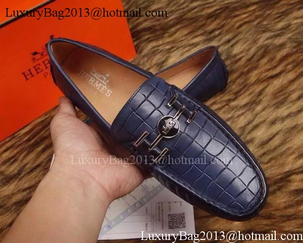 Hermes Men Casual Shoes HO717 Blue