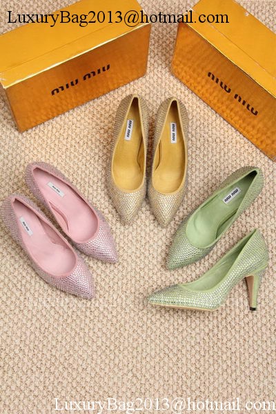 miu miu 70mm Pump MM432 Green