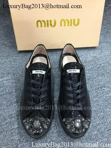 miu miu Casual Shoes MM439 Black
