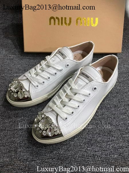 miu miu Casual Shoes MM439 White