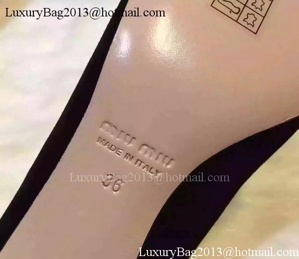 miu miu Leather 60mm Pump MM449 Black