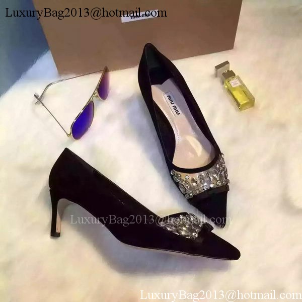 miu miu Leather 60mm Pump MM449 Black