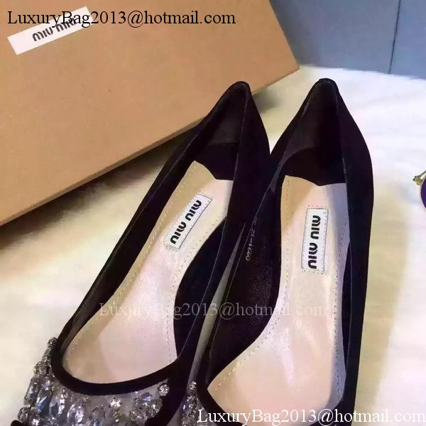 miu miu Leather 60mm Pump MM449 Black