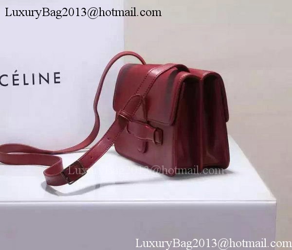 CELINE Symmetrical Bag in Original Leather C774423 Burgundy